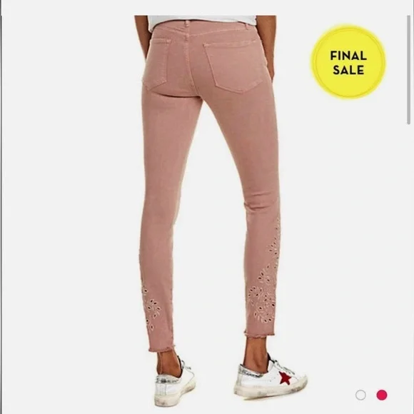 FRAME Denim | Le Skinny de Jeanne Embroidered Ankle Jeans - Picture 6 of 6